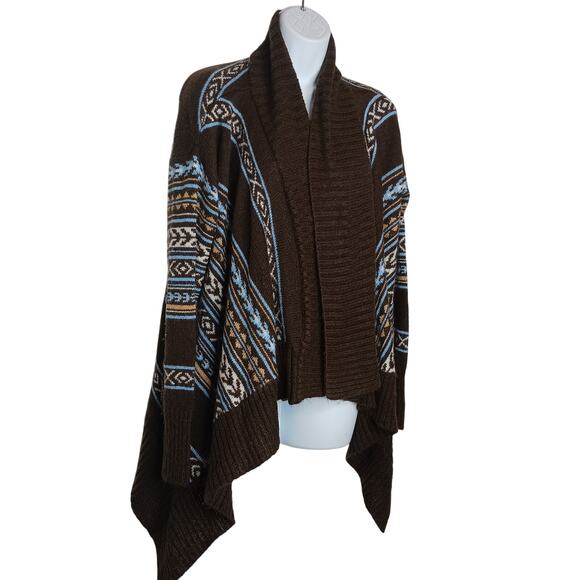 Romeo and Juliet Couture Southwestern Print Cardigan Size L - Picture 1 of 9